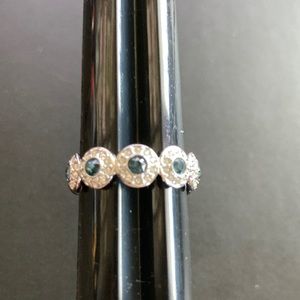 Swarovski sapphire angelic ring, size 9